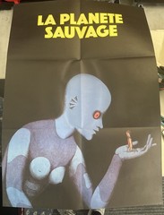 LA PLANETE SAUVAGE ALAIN GORAGUER FANTASTIC PLANET BLUE VINYL RECORD LP NM/NM