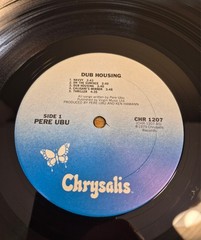 Pere Ubu Dub Housing Gold Stamp Promo with Inner Sleeve Rock Vinyl LP