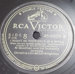 AL GOODMAN 78 RPM Record I MIGHT BE 10 inch RCA VICTOR 45-0024 VG 1947