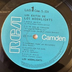 Los Moonlights – Los Exitos De (1 x LP, Vinyl, 1971 MX, VG)