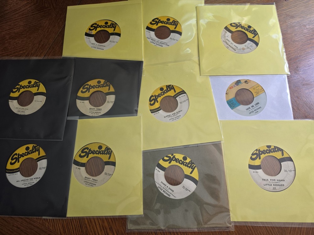 Little Richard Specialty Records 45 RPM Lot (11) 1950s Rock Vinyl Glossy Clean