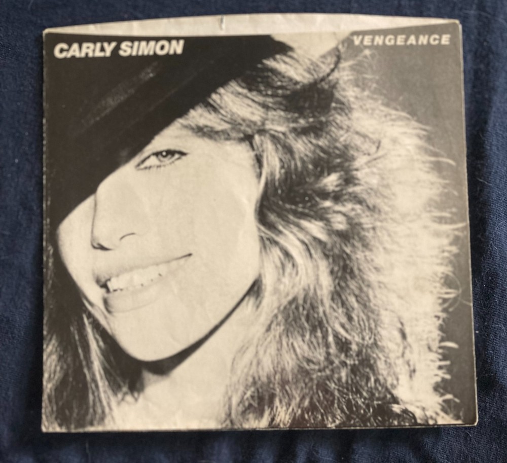 CARLY SIMON-VENGEANCE/LOVE YOU BY HEART-PIC SLV 1979 Elekta green label