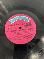 RARE Kool G Rap & DJ Polo ‎On The Run 12″ vinyl 1992 Cold Chillin’ ‎CC2010