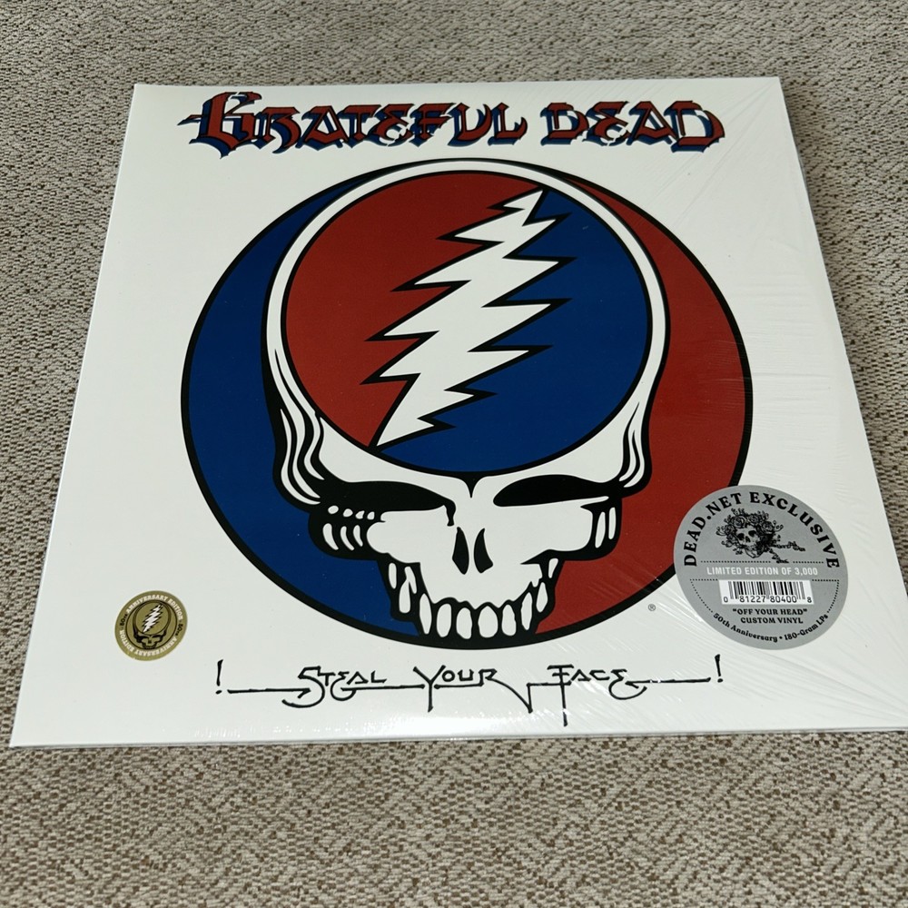 GRATEFUL DEAD Steal Your Face 50th Anniversary /3000 Off Your Head Vinyl 2LP