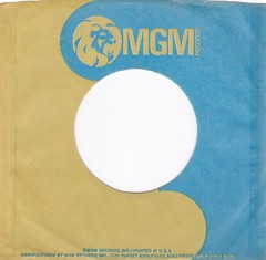 Mixed Lot of 3 MGM BLUE/TAN ROUND LION 7″ 45 RPM Original Record Company Sleeves