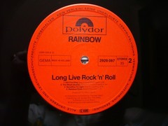 Rainbow Long Live Rock ‘N’ Roll Vinyl German 1978 / 1982 Polydor Press LP EXC NM