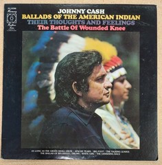 Ex JOHNNY CASH Ballads Of The American Indian / Their Thoughts 1972 LP