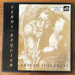 vinyl record: RCA Victor Red Seal Verdi Requiem Toscanini 12″ 33RPM LM-6018