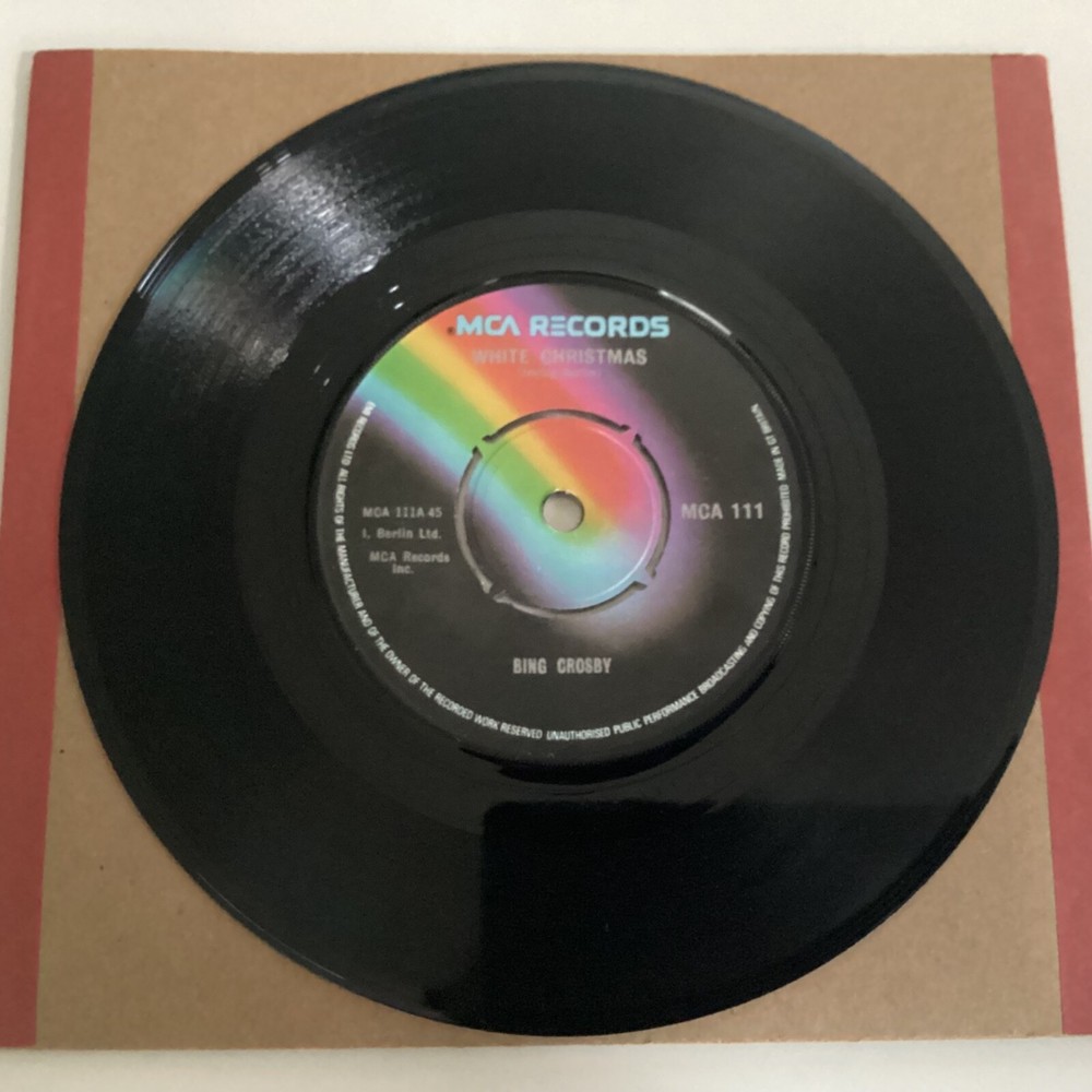 Bing Crosby white Christmas, God rest ye merry gentlemen 7” 45 VINYL SINGLE 2