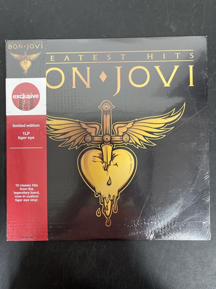 Bon Jovi – Greatest Hits LE Tiger Eye Vinyl USED NOT TESTED