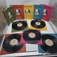 Living Shakespeare 19 Album Set With Script Booklets Vinyl LP’s 1961-63 Vintage