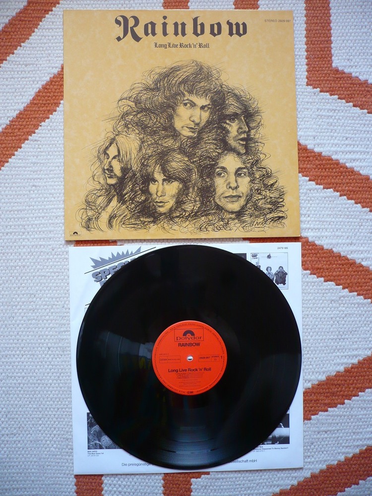 Rainbow Long Live Rock ‘N’ Roll Vinyl German 1978 / 1982 Polydor Press LP EXC NM