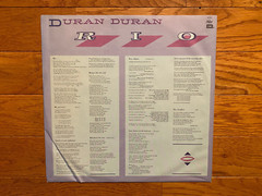 Duran Duran – Rio LP Capitol ST-512211 1982 Pressing w/ Inner