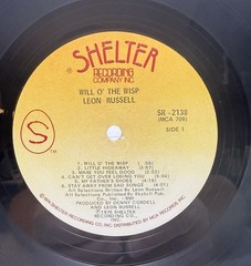 Leon Russell Will O’ The Wisp LP 1975 Shelter SR-2138 NM Original Pressing
