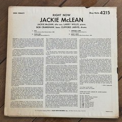 Jackie McLean Right Now 1st NY Mono RVG Blue Note lp