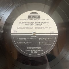 Gil Scott-Heron – Winter In America LP – 1974 – Strata East SES19742 – VG+/VG