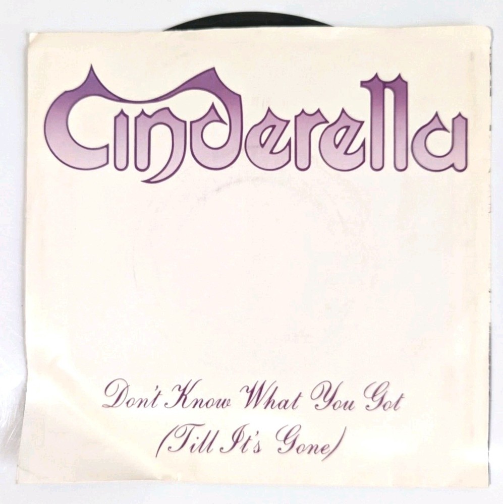 Cinderella: Don’t Know What You Got (Till It’s Gone) / Fire And Ice 7″ 45 VG++