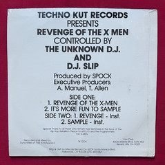 UNKNOWN DJ/DJ SLIP~REVENGE OF THE X-MEN SEALED 12″ VINYL (1988) ELECTRO HIP HOP