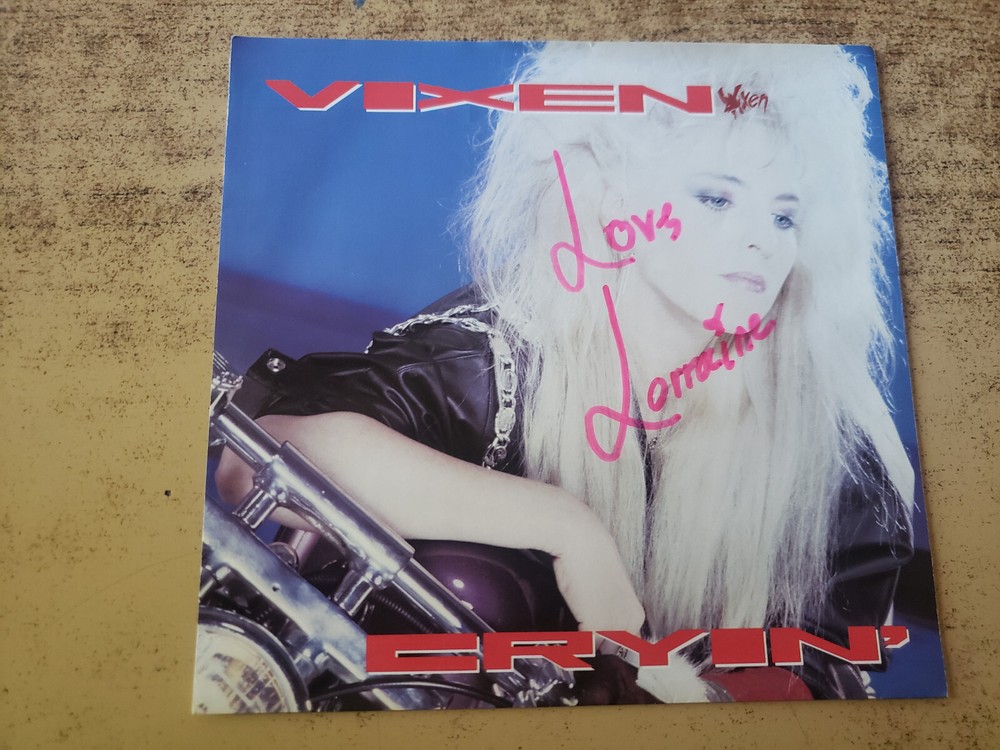 SEE NOTES ON LORRAINE LEWIS AUTOGRAPHED EXCELLENT SLEEVE 1980s Vixen Cryin’ 45