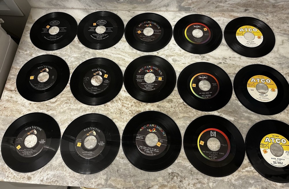 (50) Early 1960’s TIME CAPSULE 45’s Rock & Rock Excellent One Owner Collection
