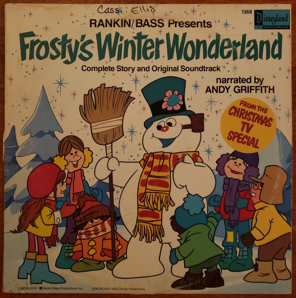 FROSTY’S WINTER WONDERLAND a Rankin/Bass Production 1976 Disney Records 1368