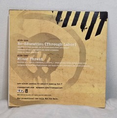 Rise Against Vinyl 7-inch Re-education (Through Labor) White Colored Vinyl