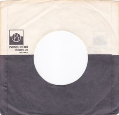 Mixed Lot of 3 70’S PRIVATE STOCK LABEL 7″ 45RPM Original Record Company Sleeves