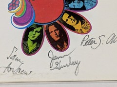 Big Brother Holding Company SIGNED x 4 ORIG LP COVER ONLY Mainstream SUPER RARE