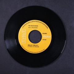 BLUE MASKS: hello! hello! / love is not a falling star RCA 7″ Single 45 RPM