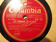 1928 Marise Beaujon Paris Dragon de Villars Il m’aime Espoir Charmant Columbia