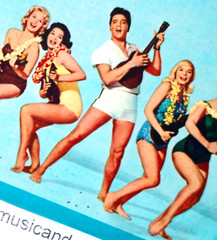 ORIGINAL 1962 SWIMSUIT COVER ELVIS PRESLEY BLUE HAWAII 7 INCH VINYL 45 RARE