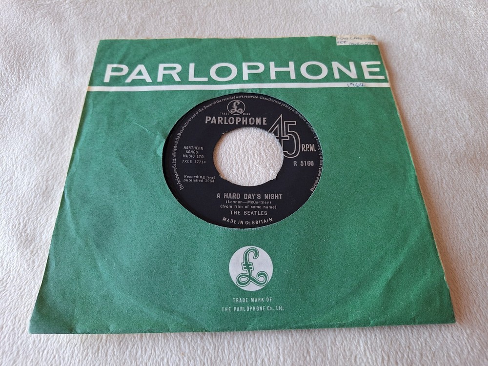 The Beatles A HARD DAY’S NIGHT 7″ 1st UK Press **JUKEBOX READY** NICE VINYL