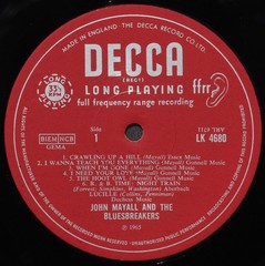 John Mayall- John Mayall Plays John Mayall- Decca LK 4680- Mono-Orig Unboxed Lbl