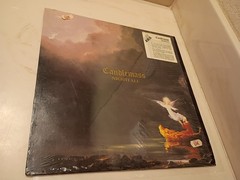 CANDLEMASS NIGHTFALL LP 1987 AXIS LP3 UK 1ST PRESS W/LYRICS, SHRINK & STICKER!