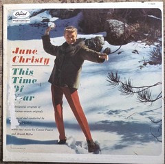 JUNE CHRISTY “This Time Of The Year” 1961 Capitol Stereo LP T 1605 VG/VG- Mono