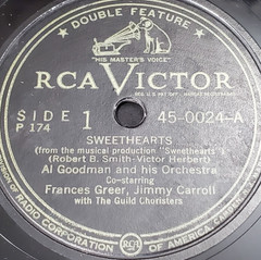 78 RPM Record 1947 AL GOODMAN and Orchestra RCA VICTOR 45-0024 VG