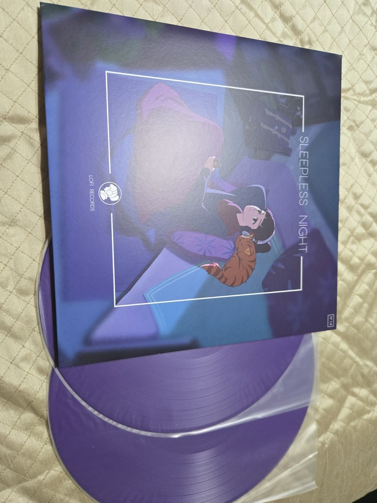 LOFI GIRL Sleepless Night Opaque Purple Violet Color Vinyl LP /1700 IN HAND