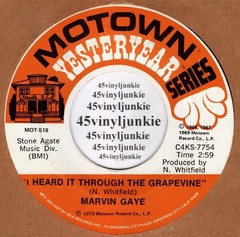 Marvin Gaye NM 45 rpm “I Heard It Through The Grapevine” on Motown Records