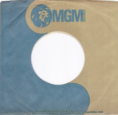 Mixed Lot of 3 MGM BLUE/TAN ROUND LION 7″ 45 RPM Original Record Company Sleeves