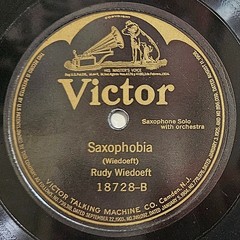 78 RPM 10″: Victor 18728 Rudy Wiedoeft Saxophopia Valse Erica ’21 Jazz Saxophone