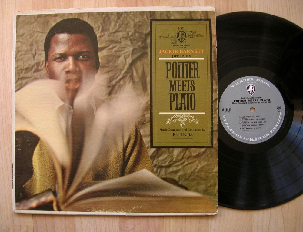 SIDNEY POITIER Plato ( music by Fred Katz ) Warner W 1561 orig 1964 jazz