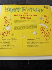 Happy Birthday & Songs For Every Holiday Disneyland LP Record Halloween LF7