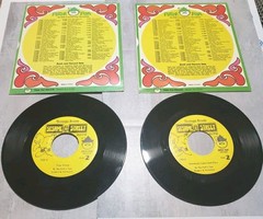 Vtg Peter Pan Marvel Disney Fox Pre-School 10 Set 45rpm 33 1/3 7″ Records Boxed