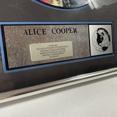 Alice Cooper Hey Stoopid vinyl in frame One Of A Kind.