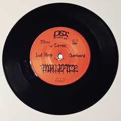 MALEFICE/OVERBOARD EP Vinyl 7″ Record 33 1/3 Rpm 1984 US w Insert 1000 Pressed