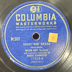 1941 Nelson Eddy Water Boy 78 RPM 10 inch Columbia Masterworks 17329 VG