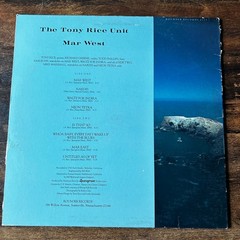 The Tony Rice Unit Mar West Vinyl LP 1980 Rounder Records 0125 Bluegrass Jazz