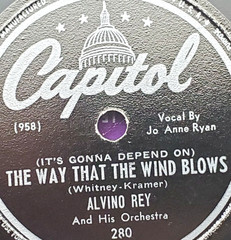 1947 Alvino Rey The Way That The Wind Blows 78 RPM 10 inch Capitol 280 VG