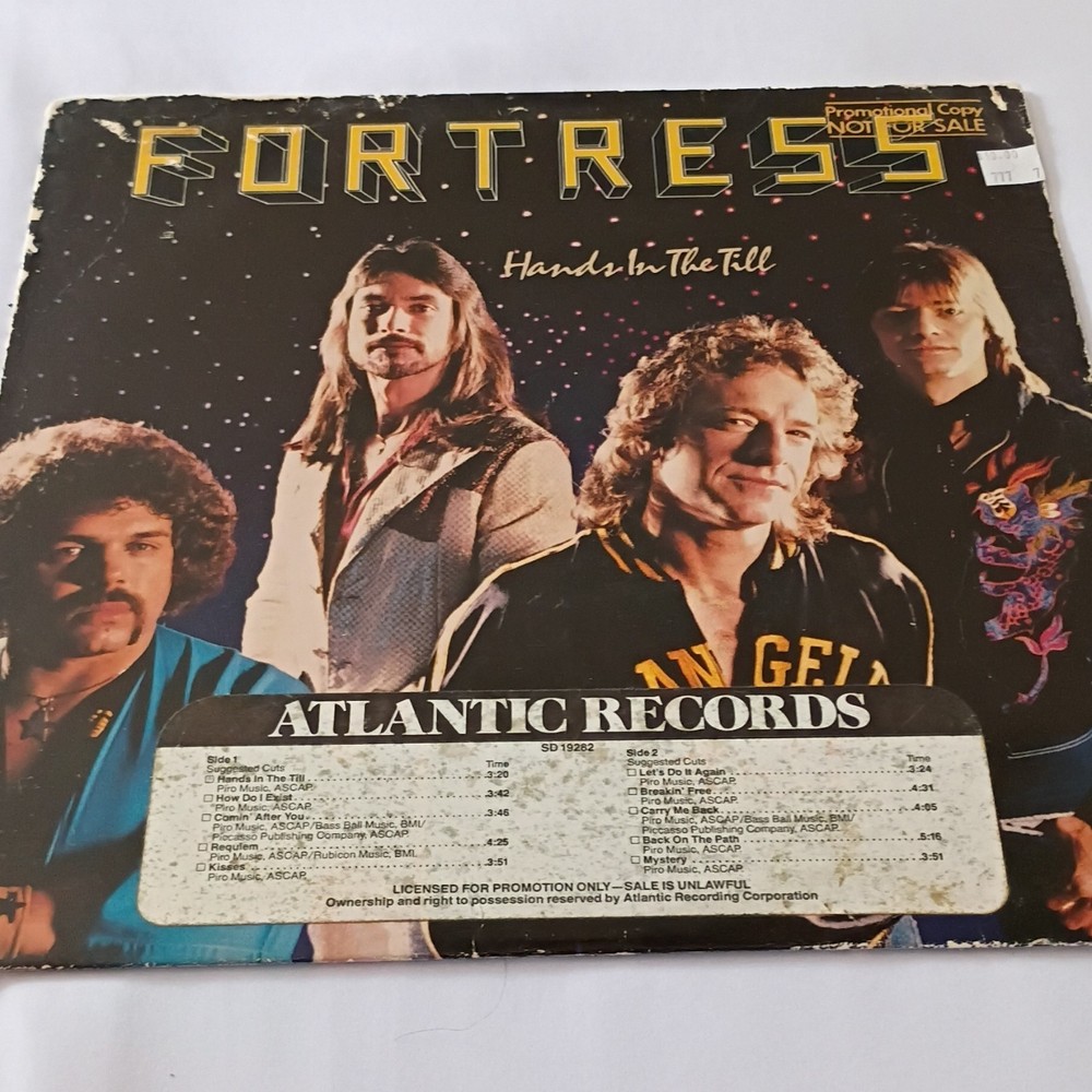 Fortress Hands In The Till Atlantic LP 12″ Black Vinyl Promo SD 19282