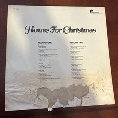 HOME FOR CHRISTMAS (2/LP Set) Various artists. 1977 Realm Records 2V 8101. EX